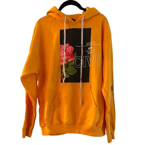 Civil regime yellow hoodie size medium - Picture 1 of 7